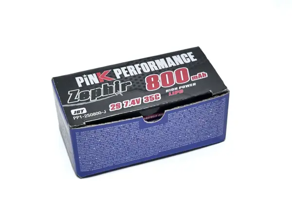 Pink Performance Zephir LiPo 2S 7.4V-800-35C (JST) 70x31x15mm 49g – view 2
