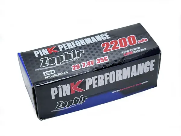Pink Performance Zephir Lipo 2s 7.4v-2200-35c (Xt60) 106x35x15mm 122g – view 2