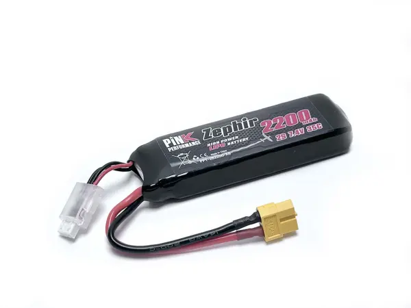 Pink Performance Zephir Lipo 2s 7.4v-2200-35c (Xt60) 106x35x15mm 122g – view 4
