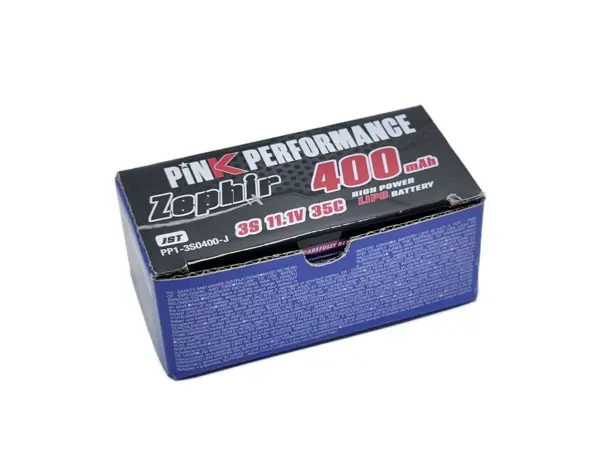 Pink Performance Zephir Lipo 3s 11.1v-400-35c (Jst) 40x21x23mm 35g – view 2