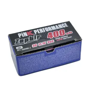 Pink Performance Zephir Lipo 3s 11.1v-400-35c (Jst) 40x21x23mm 35g