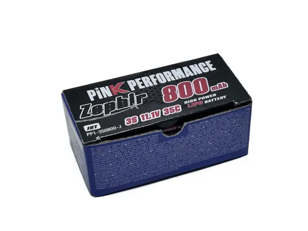 Pink Performance Zephir Lipo 3s 11.1v-800-35c (Jst) 70x31x20.5mm 72g – view 2
