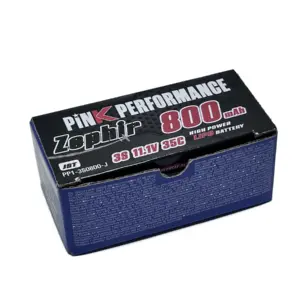 Pink Performance Zephir Lipo 3s 11.1v-800-35c (Jst) 70x31x20.5mm 72g