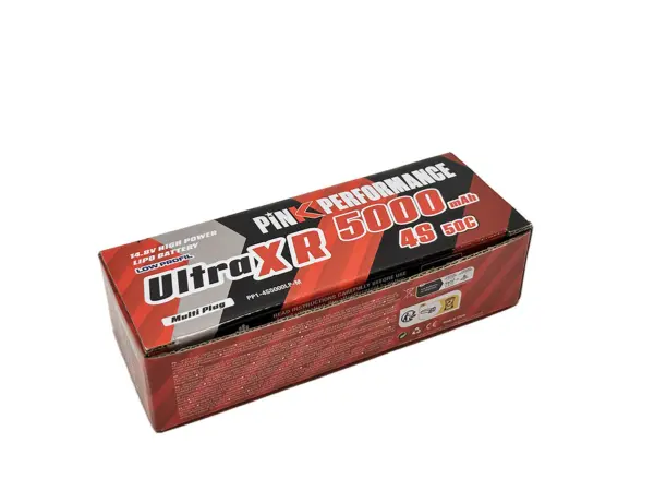 Pink Ultra Xr Lipo 4s 14.8v-5000-50c (Multi) Lp 160x46x32mm 490g Soft – view 2