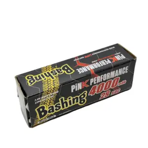 Pink Bashing Lipo 2s 7.4v-4000-50c (Deans) 139x47x25mm 240g Round