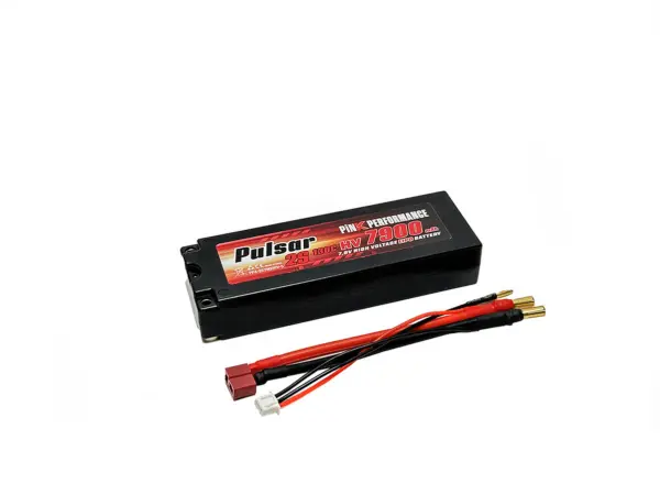 Pink Performance Pulsar Lipo 2s 7.6v-7900-130c (5mm) 139x47x26mm 318g – view 3