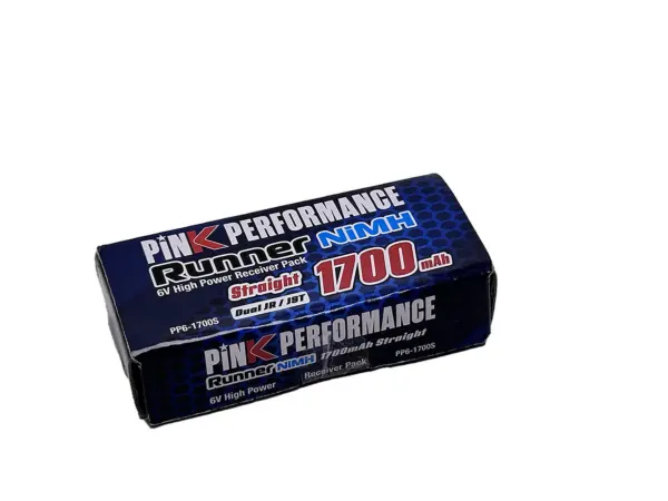 Pink Runner Rx NiMh 6.0V-1700 (Dual JR-JST) 84x32x12mm 120g - STD – view 2