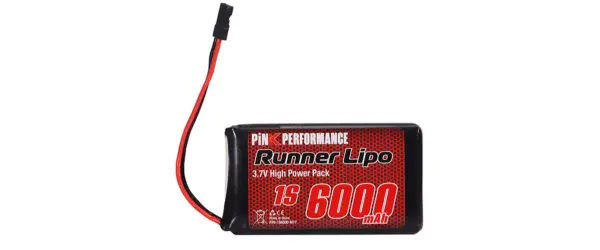 Pink Runner Tx LiPo 1S 3.7V-6000 (85x50x12mm)