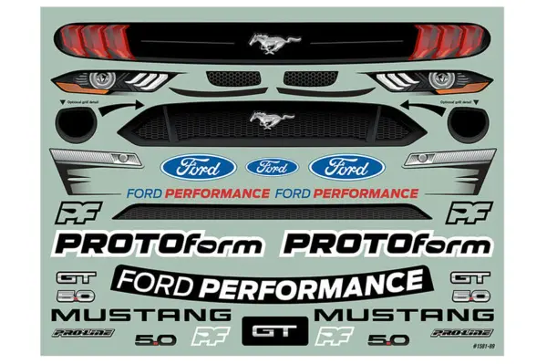 Protoform 2021 Ford Mustang Gt Clear Body Arrma Felony – view 8