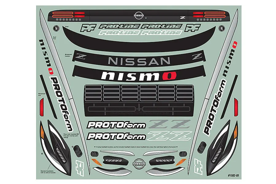 Proline 2023 Nissan Z Clear Body Arrma Vendetta/Infraction – RC Cars