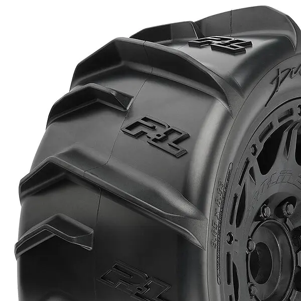 Proline Dumont Paddle Sand/Snow on 5.7" Raid Black Wheels – RC Cars