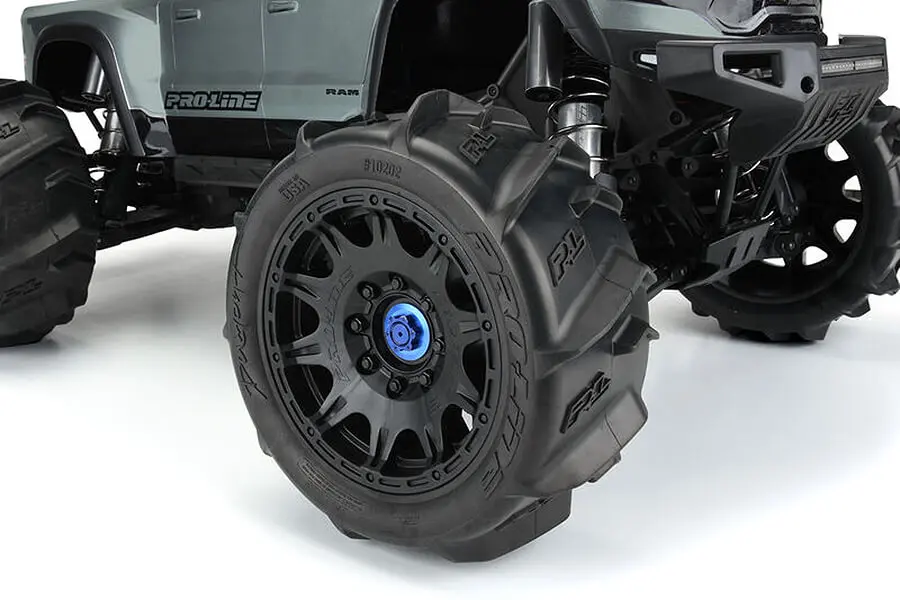 Proline Dumont Paddle Sand/Snow on 5.7" Raid Black Wheels – RC Cars