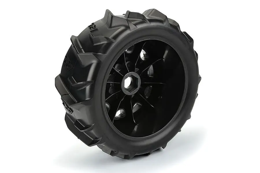 Proline Dumont Paddle Sand/Snow on 5.7" Raid Black Wheels – RC Cars