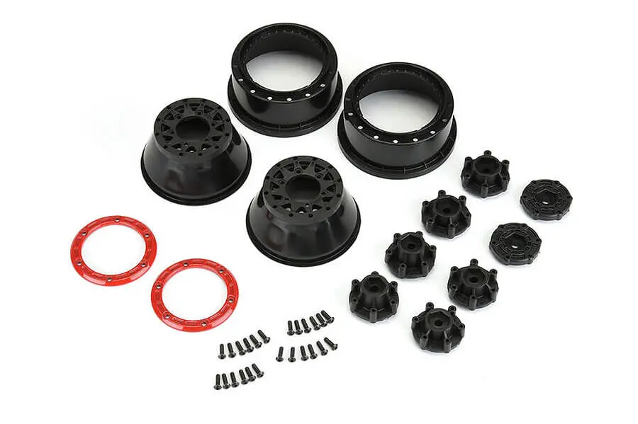 Proline Raid 2.2/3.0" Red/Black Bead-Loc 6x30 Hex Sc Wheels – RC Cars