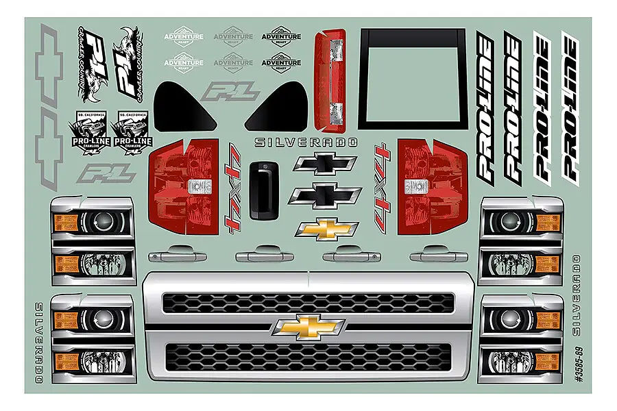 Proline Chevrolet Silverado Clear Body Crawler 353mm Wb – RC Cars