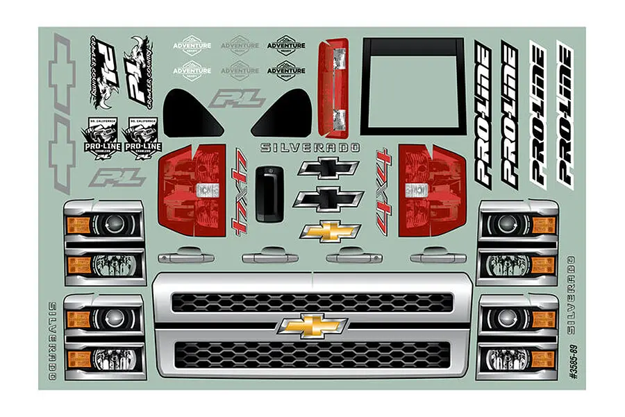 Proline 2015 Chevy Silverado Clear Body 313 Crawler – RC Cars