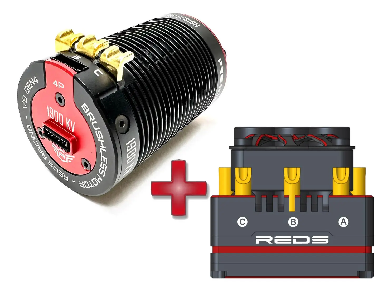 Combo Reds Z8 Pro Bluetooth - V8 Gen 5 1900KV 1: 8 – RC Speed Controllers