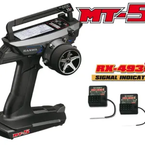 Radio Sanwa MT-5 FH5 combo with 2 RX493i receivers