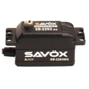 Savox Low Profile Brushless Digital Servo 10kg/0.076s@6.0v - Black – RC Servos