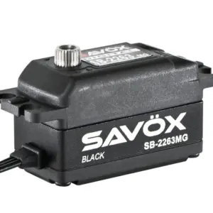 Savox Low Profile Brushless Digital Servo 10kg/0.076s@6.0v - Black – RC Servos