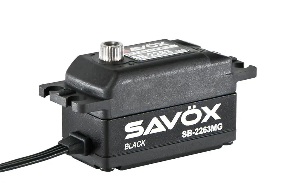 Savox Low Profile Brushless Digital Servo 10kg/0.076s@6.0v - Black – RC Servos