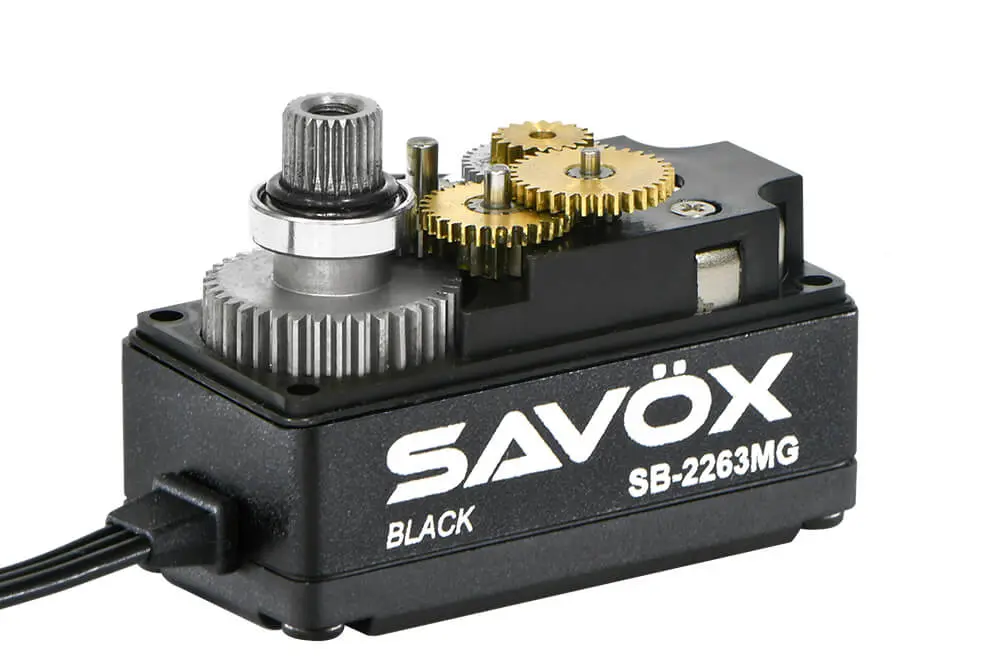 Savox Low Profile Brushless Digital Servo 10kg/0.076s@6.0v - Black – RC Servos