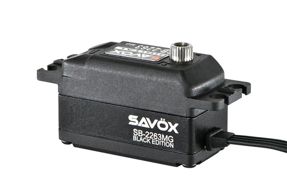 Savox Low Profile Brushless Digital Servo 10kg/0.076s@6.0v - Black – RC Servos