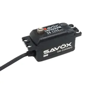 Savox Low Profile Brushless Hv Digi 12kg/0.08s@7.4v - Black – RC Servos