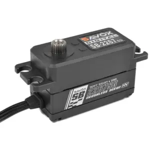 Savox Low Profile Brushless Hi-Torque Digi 25KG/0.08S@7.4V - Black – RC Servos