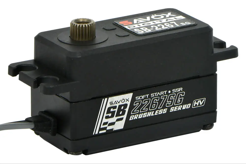 Savox Low Profile Brushless Hi-Torque Digi 25KG/0.08S@7.4V - Black – RC Servos