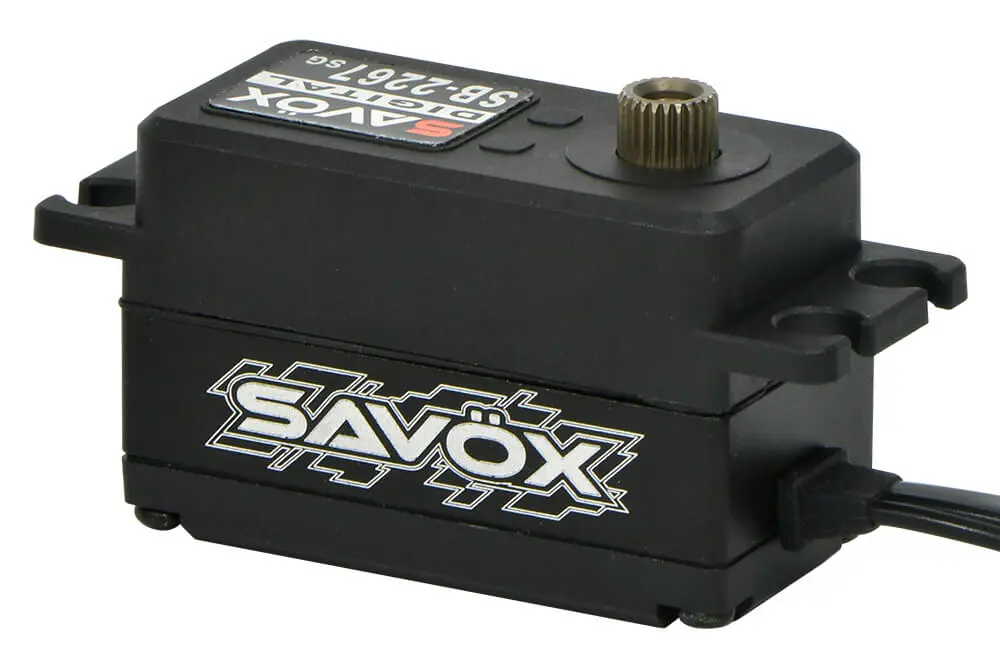 Savox Low Profile Brushless Hi-Torque Digi 25KG/0.08S@7.4V - Black – RC Servos