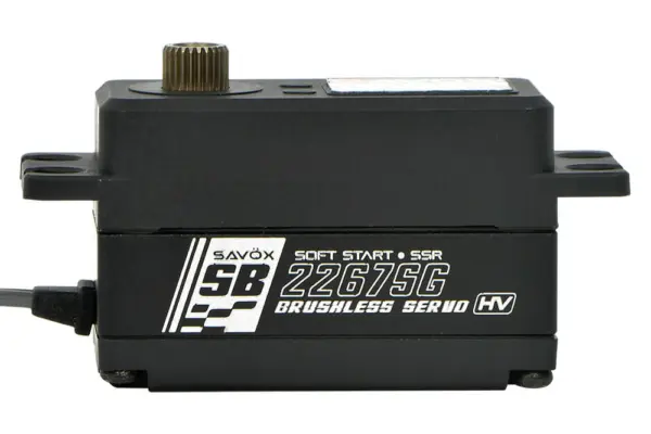 Savox Low Profile Brushless Hi-Torque Digi 25KG/0.08S@7.4V - Black – view 4