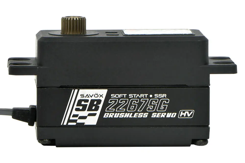 Savox Low Profile Brushless Hi-Torque Digi 25KG/0.08S@7.4V - Black – RC Servos