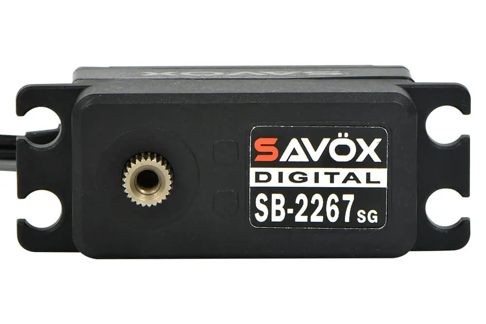 Savox Low Profile Brushless Hi-Torque Digi 25KG/0.08S@7.4V - Black – RC Servos