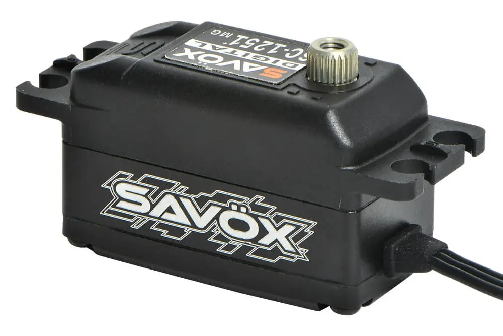 Savox Digi Low Profile Servo 9kg @ 6v -Black Edition - Plus – RC Servos