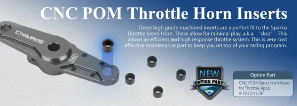 Sparko F8 CNC Pom Servo Horn Insert for Throttle (4pcs) – view 2
