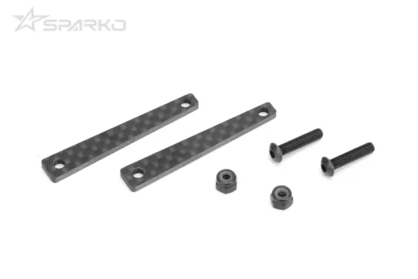 Sparko F8 Carbon Rear Brace Covers 1.5mm - 2pcs