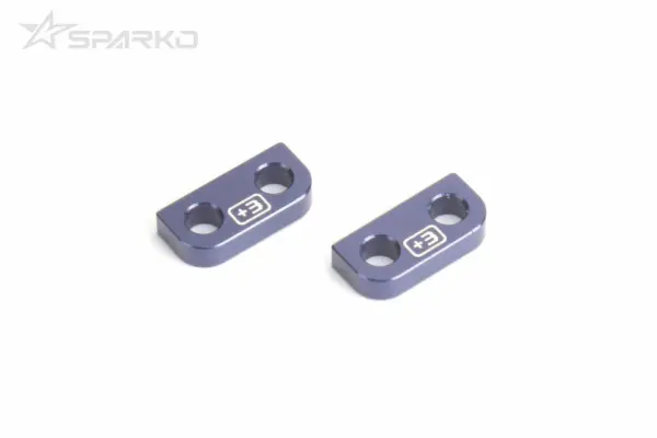 Sparko F8 Aluminium Steering Block 4 Degrés Spacer (2)