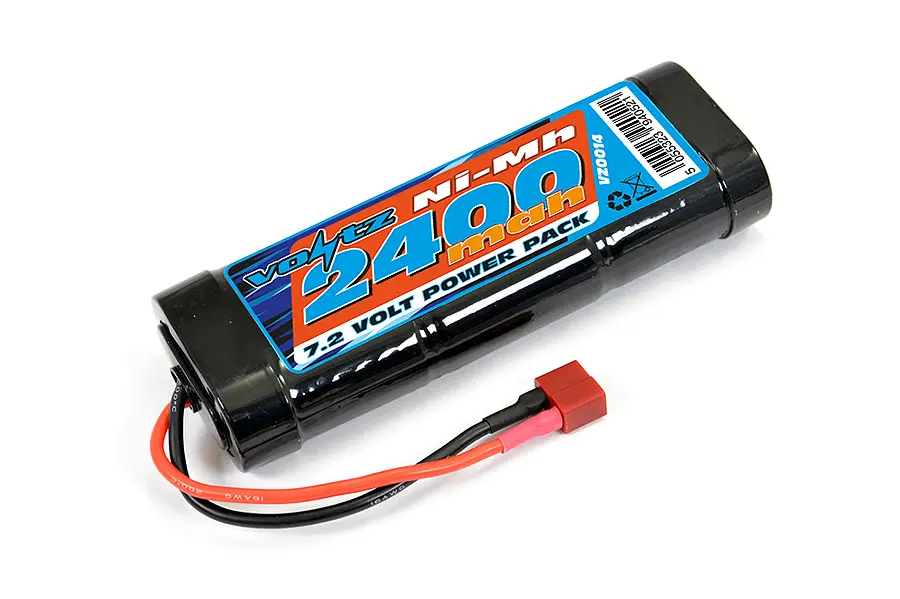 Voltz 2400mah 7.2v Nimh Stick Pack Battery W/Deans Connector – RC Batteries