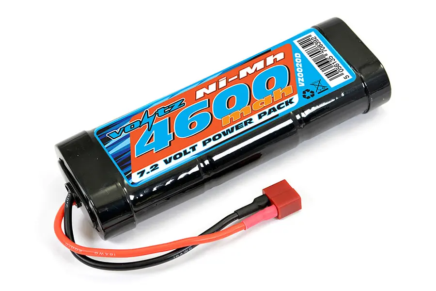 Voltz 4600mah 7.2v Nimh Stick Pack W/Deans Connector – RC Batteries