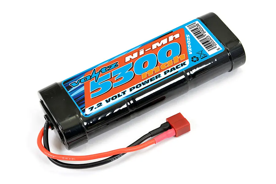 Voltz 5300mah 7.2v Nimh Stick Pack W/Deans Connector – RC Batteries