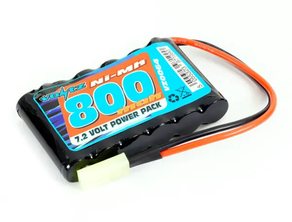 Voltz Hobby 7.2v 800mah Flat Aa Battery Mini Tamiya Plug – view 2