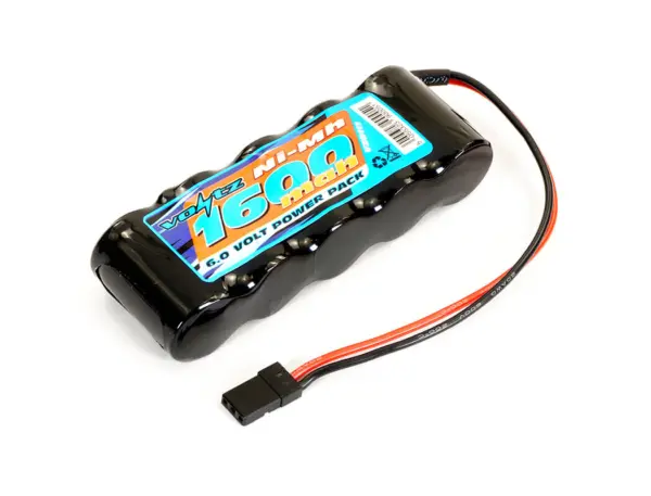 Voltz 1600mah 6.0v Rx Straight Battery W/ Jr Plug – view 2