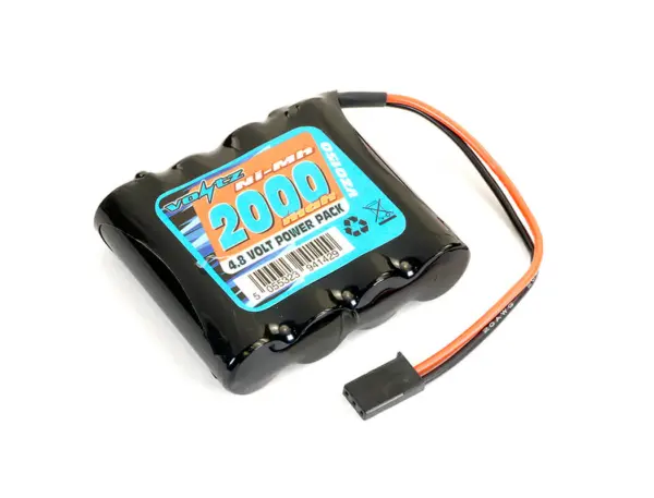 Voltz Rx 4.8v 2000mah Nimh Straight Battery Pack W/Connector – view 2
