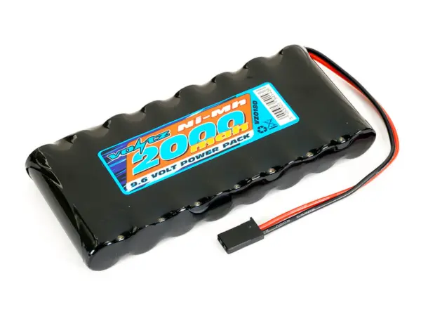 Voltz Tx 9.6v 2000mah Nimh Flat Battery Pack W/Connector – view 2