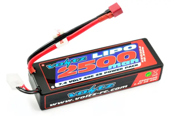 Voltz 2500mah 2s 7.4V 40c Hardcase Lipo Battery Stick Pack – view 2