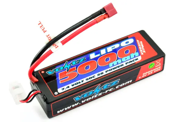 Voltz 5000mah 2s 7.4V 50c Hardcase Lipo Stick Battery Pack – view 2