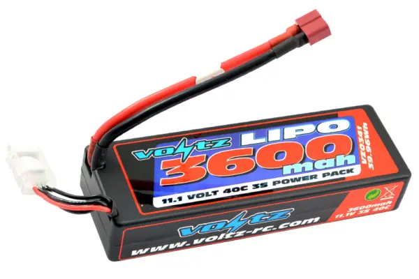 Voltz 3600mah Hardcase 3s 11.1V 40c Lipo Stick Low Pro (2s Size) – view 2