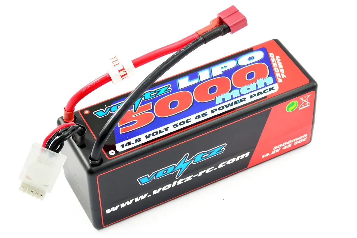Voltz 5000mah 4s 14.8v 50c Hardcase Lipo Battery Stick Pack – RC Batteries
