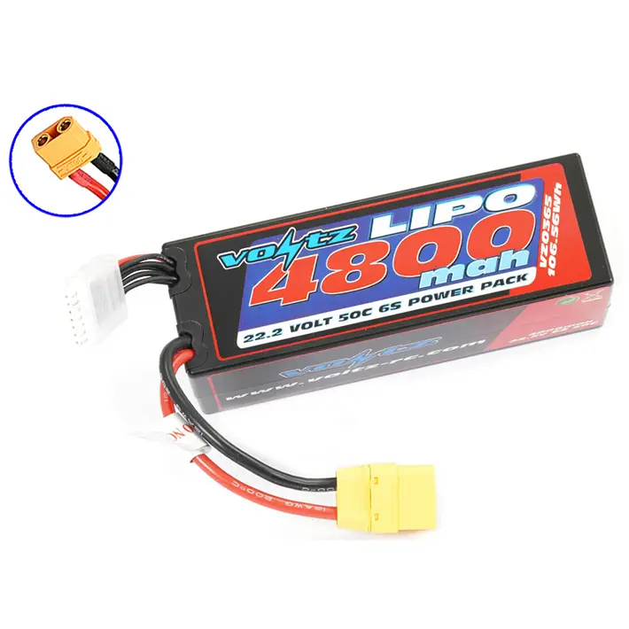 Voltz 4800mah Hard Case 22.2v 50c Lipo Stick Pack Xt90 – RC Batteries